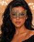 Antique Gold Swan Metal Masquerade Mask – No Stones