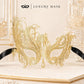 Gold Swan Metal Masquerade Mask – No Stones product view 5