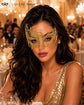Gold Swan Metal Masquerade Mask – No Stones product view 4