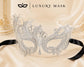 Silver Swan Metal Masquerade Mask – No Stones product view 5
