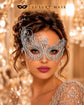 Silver Swan Metal Masquerade Mask – No Stones product view 3