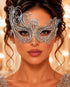 Silver Swan Metal Masquerade Mask – No Stones