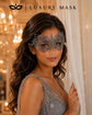 Silver Chrome Lace Masquerade Mask for Women product view 4