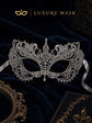Silver Venetian Lace Masquerade Mask for Women | Elegant Costume Mask for Prom, Masquerade Ball, Mardi Gras & Halloween