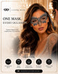 Black Silver Flower Lace Masquerade Mask for Women product view 7