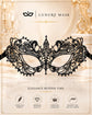Black Lace Masquerade Mask for Women product view 6