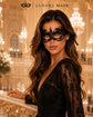 Black Lace Masquerade Eye Mask | Elegant Venetian Lace Mask , Costume Accessory, Carnival & Halloween Mask
