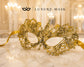 Mustard Yellow Lace Masquerade Mask