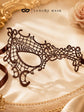 Mocha lace masquerade mask for women product view 4
