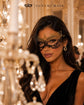 Black Gold lace masquerade mask for women product view 3