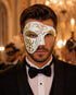 Gold masquerade mask for men