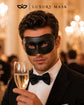 Black masquerade mask for men product view 3