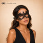 Black Silver lace masquerade mask couples set product view 3