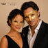 Gold masquerade mask couples set