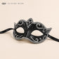 Black Silver masquerade mask for women product view 6