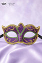 Gold Green masquerade mask for women product view 4