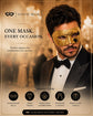 Gold masquerade mask for men product view 6