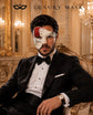 Red Silver Masquerade Mask