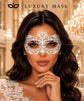 White Floral Lace Masquerade Mask
