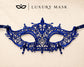 Blue Venetian Lace Mask