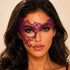 Pink Magenta lace masquerade mask for women