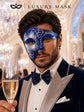 Blue Silver Phantom of the Opera Mask