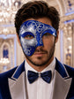 Blue Silver Phantom of the Opera Mask