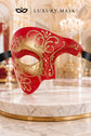 Red & Gold Glitter Phantom Mask