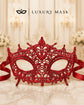 Red Lace Masquerade Mask for Women