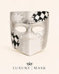 Black Silver masquerade mask product view 8