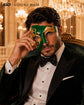 Green Gold Phantom Masquerade Mask for Men