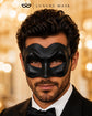 Black masquerade mask for men product view 2