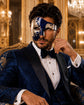Blue Silver Phantom of the Opera Mask