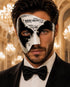 Silver Black Phantom of the Opera Mask