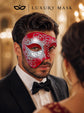 Red Silver Phantom of the Opera Mask