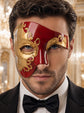 Red Gold Phantom Masquerade Mask for Men