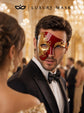 Red Gold Phantom Masquerade Mask for Men