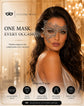 Silver lace masquerade mask for women product view 6