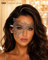 Silver lace masquerade mask for women