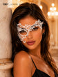 White lace masquerade mask for women product view 5