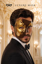 Mocha Gold Phantom of the Opera Mask