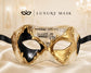 Black & Gold Musical Venetian Masquerade Mask for Men
