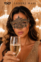 Gold Lace Masquerade Mask for Women – Belle
