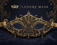 Gold Lace Masquerade Mask for Women – Belle