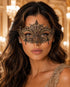 Gold Lace Masquerade Mask for Women – Belle