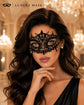 Black Lace Masquerade Mask for Women – Mysterious Venetian Lace Eye Mask for Masquerade Ball, Mardi Gras, Halloween, Wedding & Costume Party product view 3