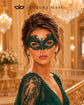 Green Lace Masquerade Mask for Women – Aria