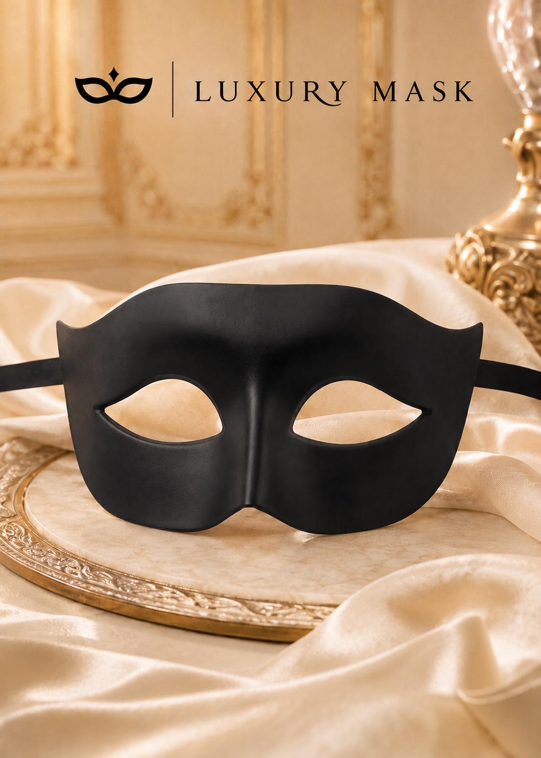 Classic Black Venetian Mask for Men