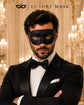 Classic Black Venetian Mask for Men
