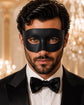 Classic Black Venetian Mask for Men